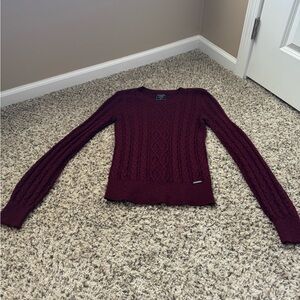 Burgundy Abercrombie & Fitch Sweater.